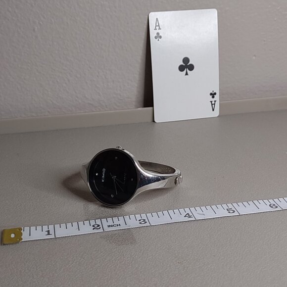 Untested Kimio Cuff Watch With Black Dial - Picture 5 of 6